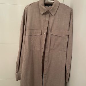 Dynamite button up shirt jacket